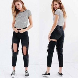 Unif Size TWERK Distressed Boyfriend Jeans Grunge